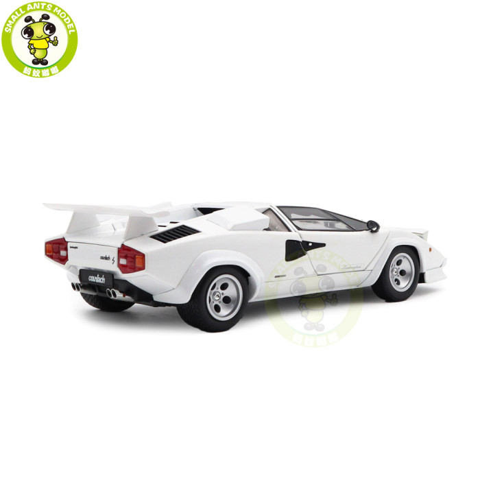 1/18 Lamborghini Countach LP 400S KYOSHO KS08320WFL White Diecast Model Toy Cars Gifts For Father Friends