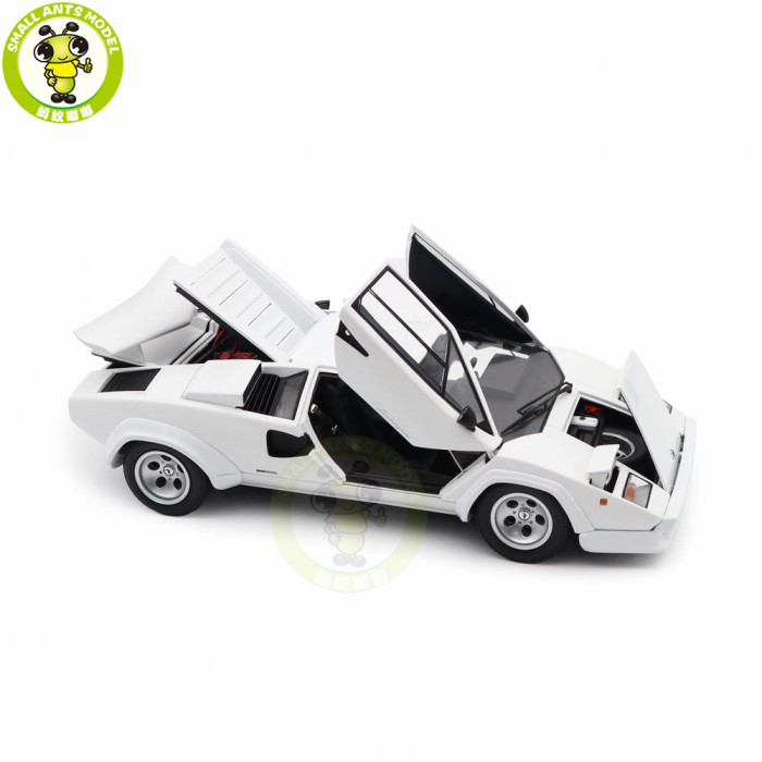 1/18 Lamborghini Countach LP 400S KYOSHO KS08320WFL White Diecast Model Toy Cars Gifts For Father Friends