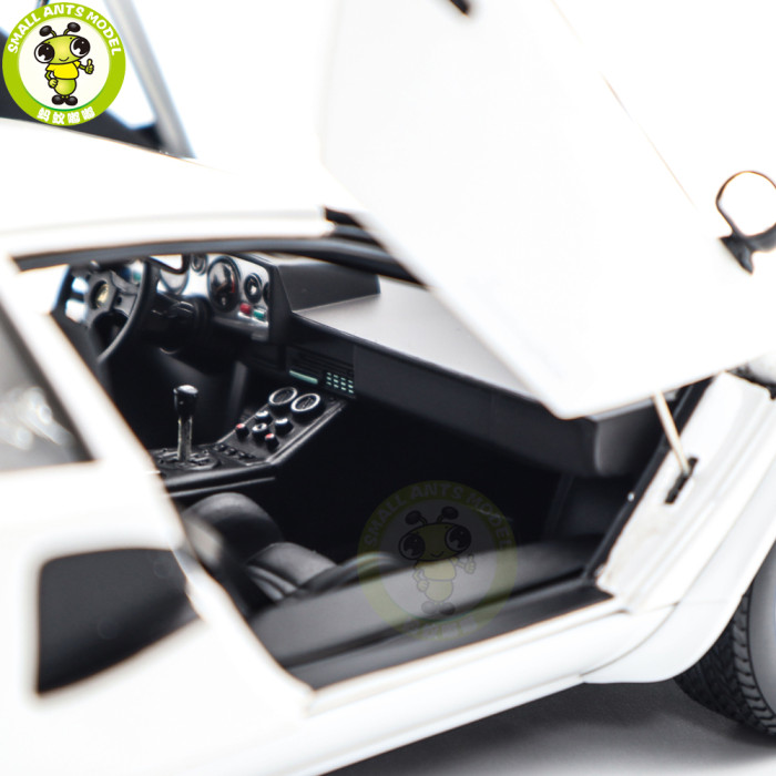1/18 Lamborghini Countach LP 400S KYOSHO KS08320WFL White Diecast Model Toy Cars Gifts For Father Friends