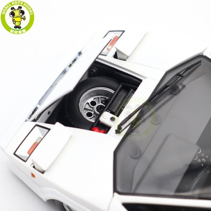 1/18 Lamborghini Countach LP 400S KYOSHO KS08320WFL White Diecast Model Toy Cars Gifts For Father Friends