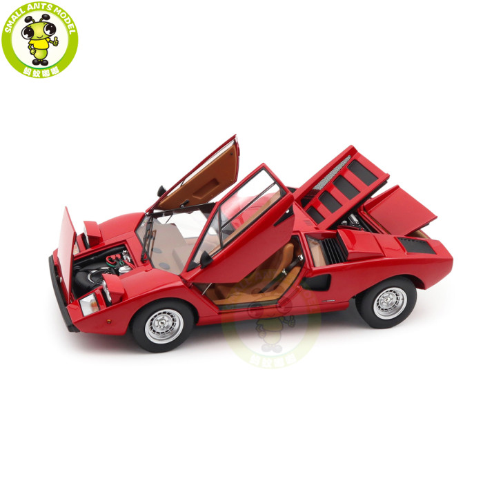 1/18 Lamborghini Countach LP 400 KYOSHO KS08321RT Red Diecast Model Toy Cars Gifts For Father Friends