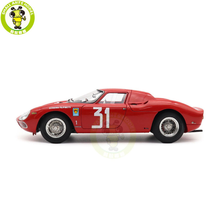 1/18 CMC M-268 Ferrari 250 LM Winner Monza Intereuropa 1964 Nino Vacarella #31 Diecast Model Toy Car Gifts For Friends