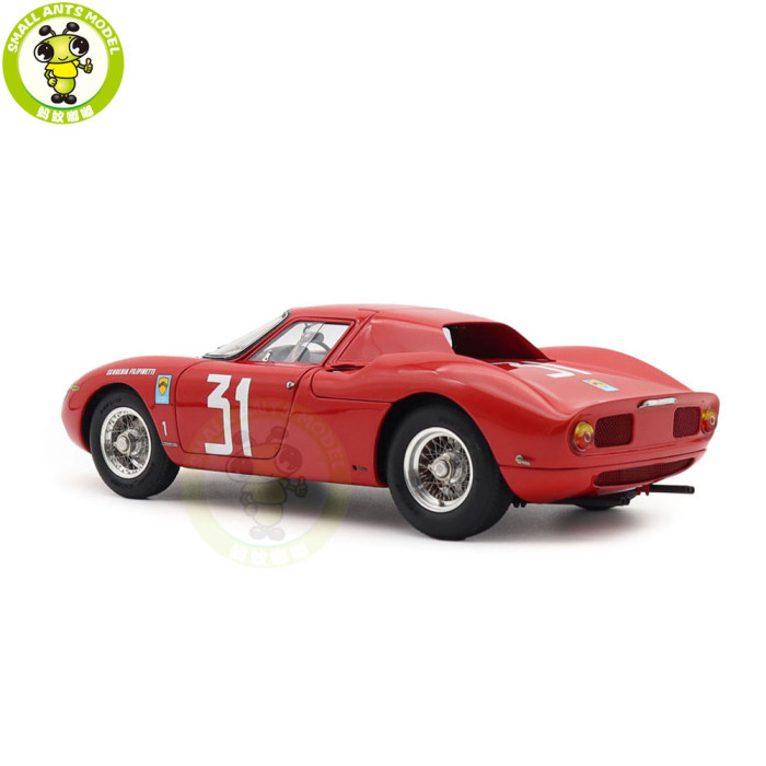 1/18 CMC M-268 Ferrari 250 LM Winner Monza Intereuropa 1964 Nino Vacarella #31 Diecast Model Toy Car Gifts For Friends