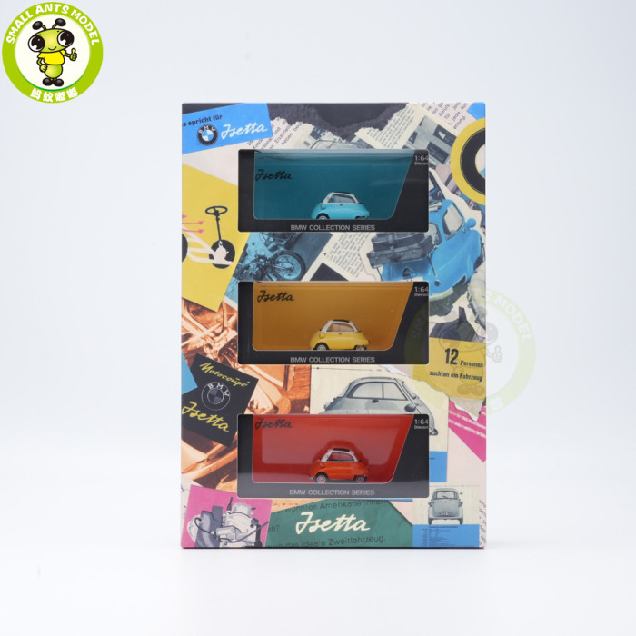 1/64 BMW Isetta Collection Series Set Almost Real Diecast Model Toys Car Gifts For Friends