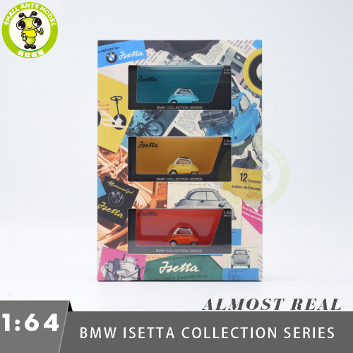 1/64 BMW Isetta Collection Series Set Almost Real Diecast Model Toys Car Gifts For Friends