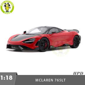 1/18 LCD HPD McLaren 765LT Diecast Model Car Gifts For Father Friends