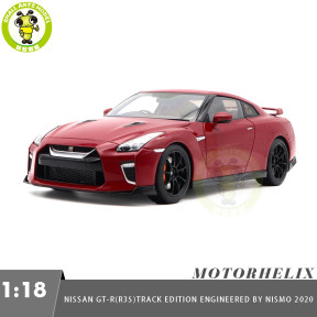 1/18 MOTORHELIX Nissan GT R GT-R R35 Track Edition Engineered By NISMO 2020 Diecast Model Toy Car Gifts For Father Friends