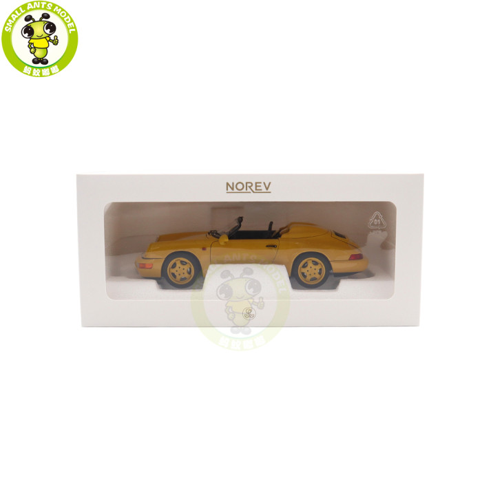 1/18 Porsche 911 Speedster NOREV 187130 Speed Yellow Diecast Model Toys Car Gifts For Father Friends
