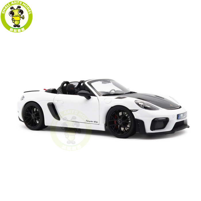 1/18 Porsche 718 Spyder RS 2023 Weissach Pack Norev 187274 White Diecast Model Toys Car Gifts For Father Friends