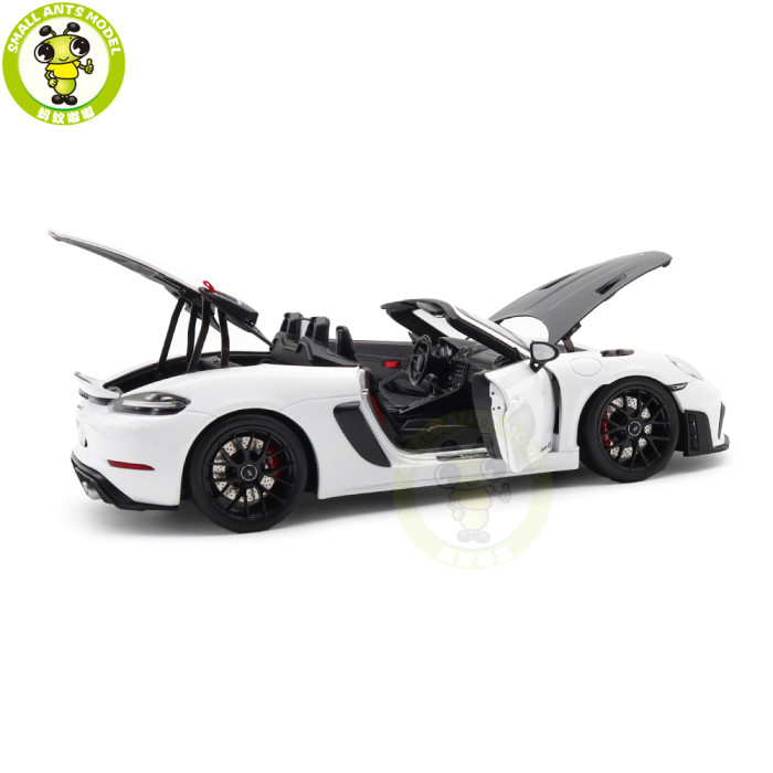 1/18 Porsche 718 Spyder RS 2023 Weissach Pack Norev 187274 White Diecast Model Toys Car Gifts For Father Friends