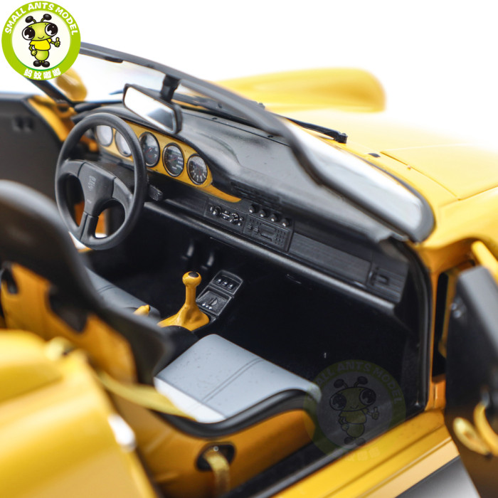 1/18 Porsche 911 Speedster NOREV 187130 Speed Yellow Diecast Model Toys Car Gifts For Father Friends