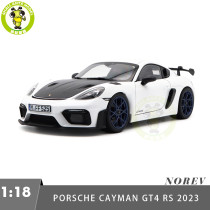 1/18 Porsche 718 Cayman GT4 RS 2023 Weissach Pack Norev 187257 White Diecast Model Toys Car Gifts For Father Friends