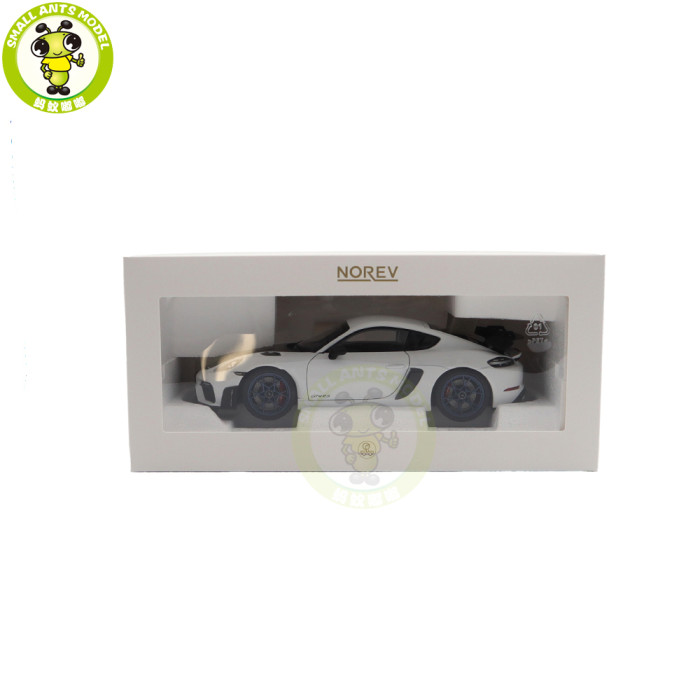 1/18 Porsche 718 Cayman GT4 RS 2023 Weissach Pack Norev 187257 White Diecast Model Toys Car Gifts For Father Friends