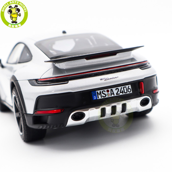 1/18 Porsche 911 DAKAR 2023 NOREV 187242 Ice Grey Metallic Diecast Model Toys Car Gifts For Friends Father