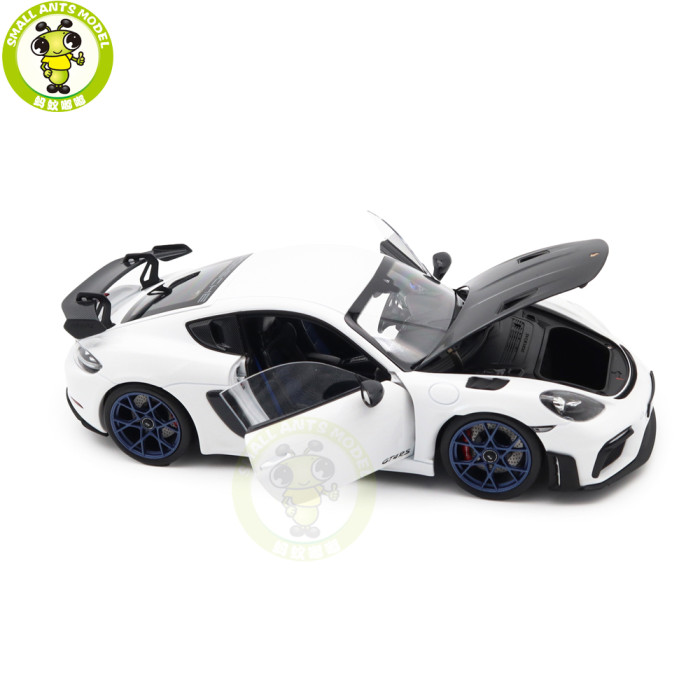 1/18 Porsche 718 Cayman GT4 RS 2023 Weissach Pack Norev 187257 White Diecast Model Toys Car Gifts For Father Friends