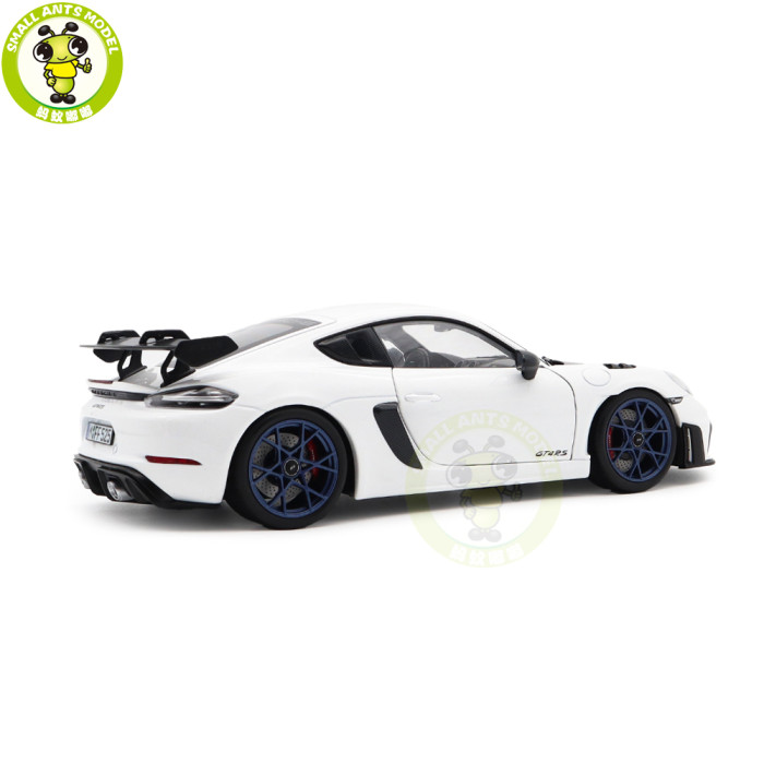 1/18 Porsche 718 Cayman GT4 RS 2023 Weissach Pack Norev 187257 White Diecast Model Toys Car Gifts For Father Friends