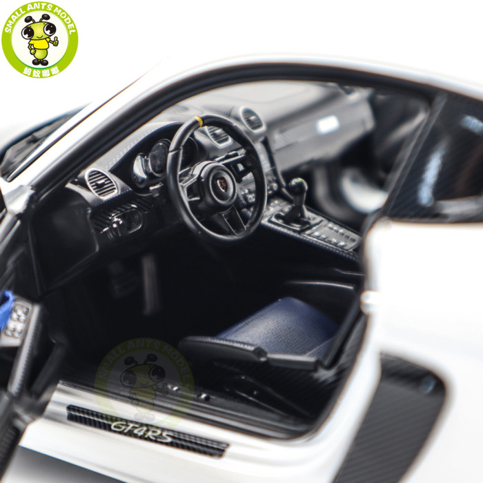 1/18 Porsche 718 Cayman GT4 RS 2023 Weissach Pack Norev 187257 White Diecast Model Toys Car Gifts For Father Friends