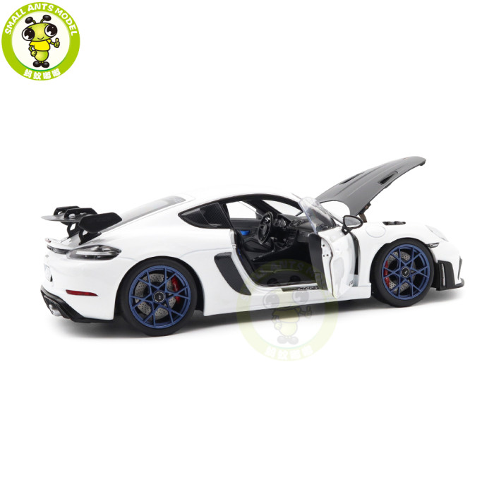 1/18 Porsche 718 Cayman GT4 RS 2023 Weissach Pack Norev 187257 White Diecast Model Toys Car Gifts For Father Friends