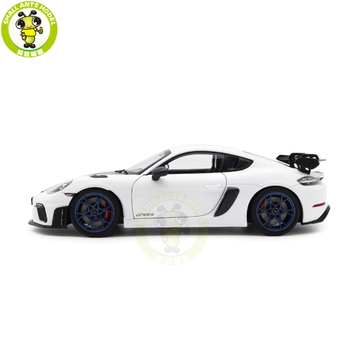 1/18 Porsche 718 Cayman GT4 RS 2023 Weissach Pack Norev 187257 White Diecast Model Toys Car Gifts For Father Friends