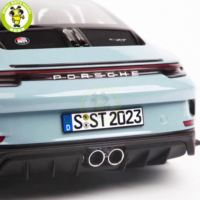 1/12 Porsche 911 S/T 2023 Norev 127550 Meissen Blue Diecast Model Toy Car Gifts For Friends