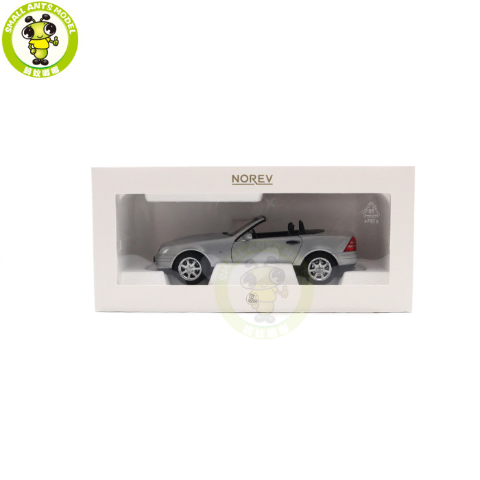 1/18 Mercedes Benz SLK 1996 Norev 183020 Brillant Silver Diecast Model Toy Car Gifts For Friends Father