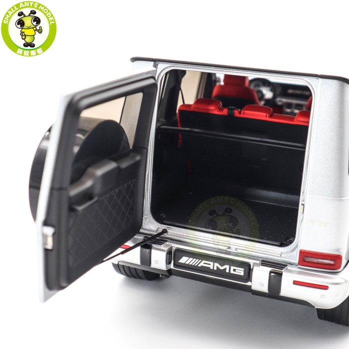 1/18 Mercedes AMG G63 G-Class 2019 Almost Real 820808 Iridium Silver Diecast Model Toy Cars Gifts For Boyfriend Father Husband
