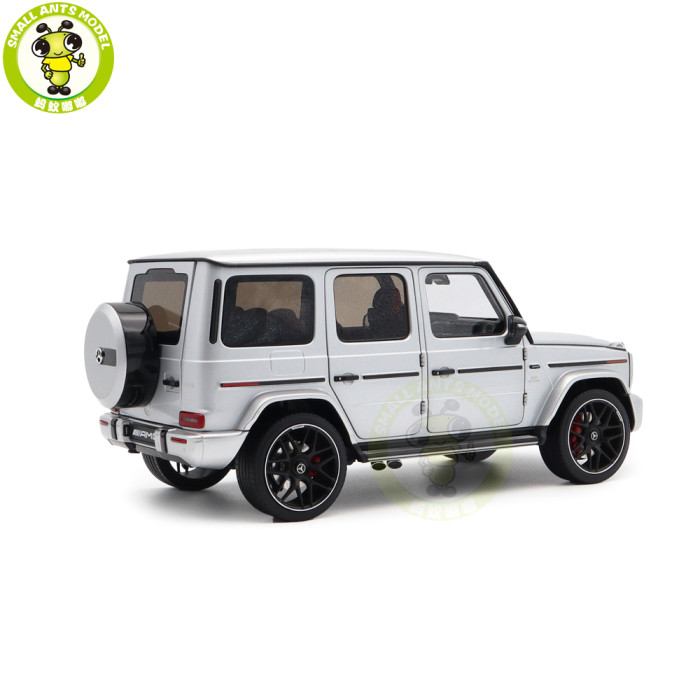1/18 Mercedes AMG G63 G-Class 2019 Almost Real 820808 Iridium Silver Diecast Model Toy Cars Gifts For Boyfriend Father Husband