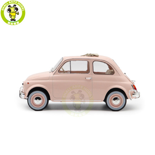 1/18 Fiat 500 L 1968 Norev 187774 Pink Birth Pack Diecast Model Toys Car Boys Girls Gifts