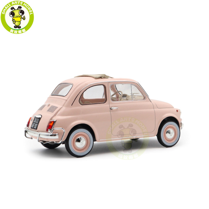1/18 Fiat 500 L 1968 Norev 187774 Pink Birth Pack Diecast Model Toys Car Boys Girls Gifts