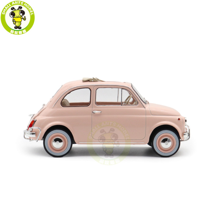 1/18 Fiat 500 L 1968 Norev 187774 Pink Birth Pack Diecast Model Toys Car Boys Girls Gifts