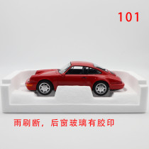 Damaged 1/18 Porsche 964 911 Carrera 2 1990 Norev 187320 Red Diecast Model Car