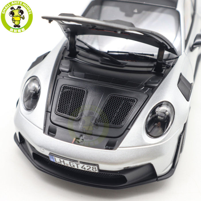 1/18 Porsche 911 992 GT3 RS 2022 Weissach Pack Norev 187366 GT SilverDiecast Model Toys Car Gifts For Friends Father