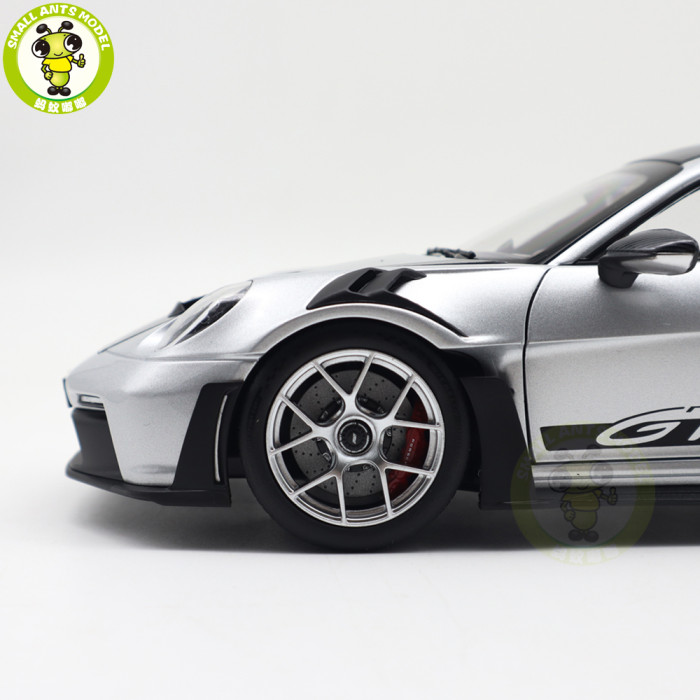 1/18 Porsche 911 992 GT3 RS 2022 Weissach Pack Norev 187366 GT SilverDiecast Model Toys Car Gifts For Friends Father