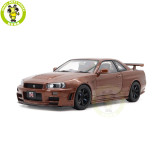 1/18 MOTORHELIX Nissan Skyline GT-R R34 NISMO CUSTOMIZED Diecast Model Toy Car Gifts For Father Friends