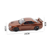 1/18 MOTORHELIX Nissan Skyline GT-R R34 NISMO CUSTOMIZED Diecast Model Toy Car Gifts For Father Friends