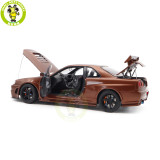 1/18 MOTORHELIX Nissan Skyline GT-R R34 NISMO CUSTOMIZED Diecast Model Toy Car Gifts For Father Friends