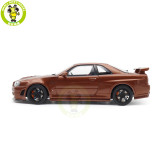 1/18 MOTORHELIX Nissan Skyline GT-R R34 NISMO CUSTOMIZED Diecast Model Toy Car Gifts For Father Friends