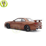 1/18 MOTORHELIX Nissan Skyline GT-R R34 NISMO CUSTOMIZED Diecast Model Toy Car Gifts For Father Friends