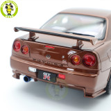 1/18 MOTORHELIX Nissan Skyline GT-R R34 NISMO CUSTOMIZED Diecast Model Toy Car Gifts For Father Friends