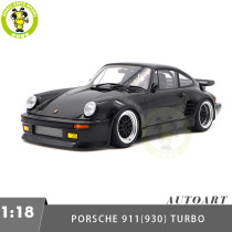 1/18 Porsche 911 930 WANGAN Midnight BlackBird COMIC #1 AUTOart 78158 Model Toy Cars Gifts For Friends