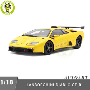 1/18 Lamborghini Diablo GT-R AUTOart 79138 Superfly Yellow Model Toy Cars Gifts For Friends