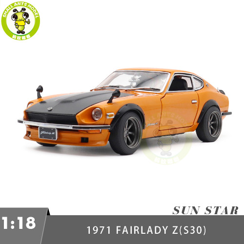 1/18 SUNSTAR Nissan 1971 Fairlady Z S30 Diecast Model Toy Car Gifts For Father Friends