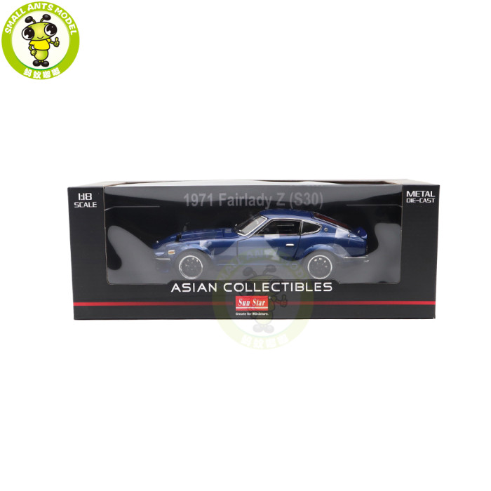 1/18 SUNSTAR Nissan 1971 Fairlady Z S30 Diecast Model Toy Car Gifts For Father Friends