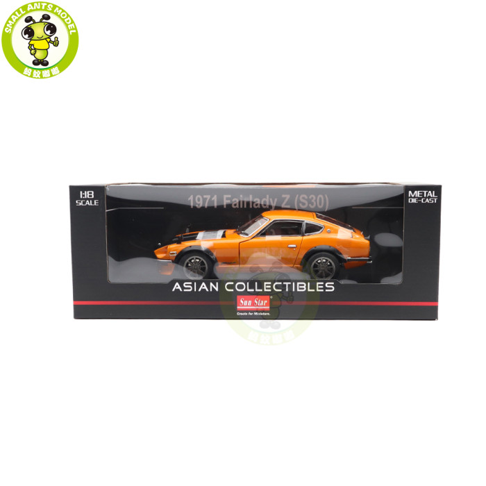 1/18 SUNSTAR Nissan 1971 Fairlady Z S30 Diecast Model Toy Car Gifts For Father Friends