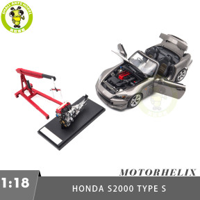 1/18 MOTORHELIX Honda S2000 Type S 2007 Diecast Model Toy Car Gifts For Father Friends