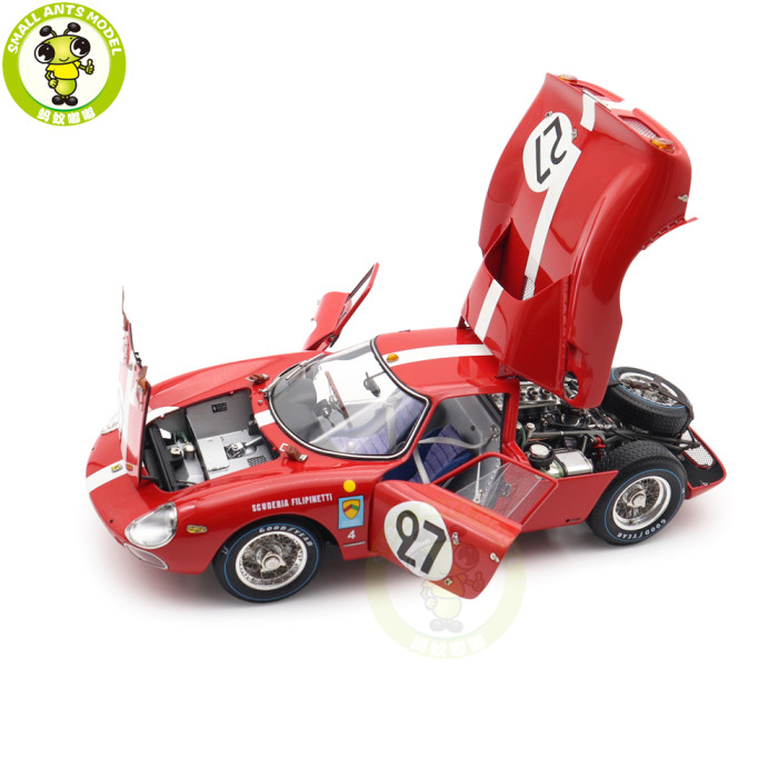 1/18 CMC M-265 Ferrari 250 LM 24H France 1965 Dieter Spoerry / Armand Boller #27 Diecast Model Toy Car Gifts For Friends