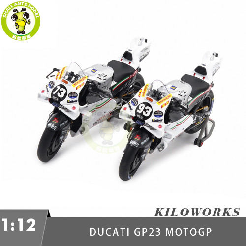 1/12 Kiloworks Team GRESINI Racing GP24  MOTOGP 2024 San Marino Ducati Diecast Motorcycle Model Toys Gifts For Father Friends