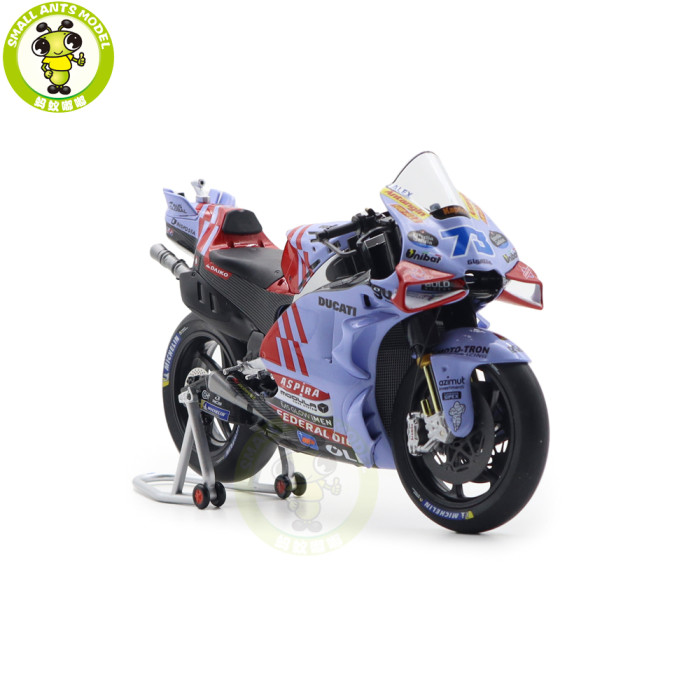 1/12 Kiloworks Team GRESINI Racing GP24  MOTOGP 2024 San Marino Ducati Diecast Motorcycle Model Toys Gifts For Father Friends