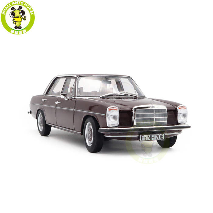 1/18 Mercedes Benz 200 1968 Norev 183778 Dark Red Brown Diecast Model Toy Car Gifts For Friends Father