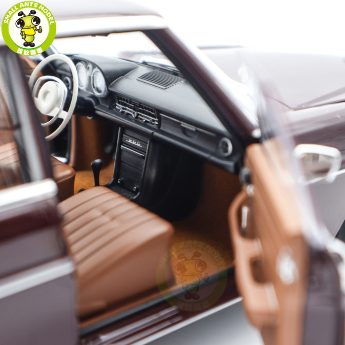 1/18 Mercedes Benz 200 1968 Norev 183778 Dark Red Brown Diecast Model Toy Car Gifts For Friends Father